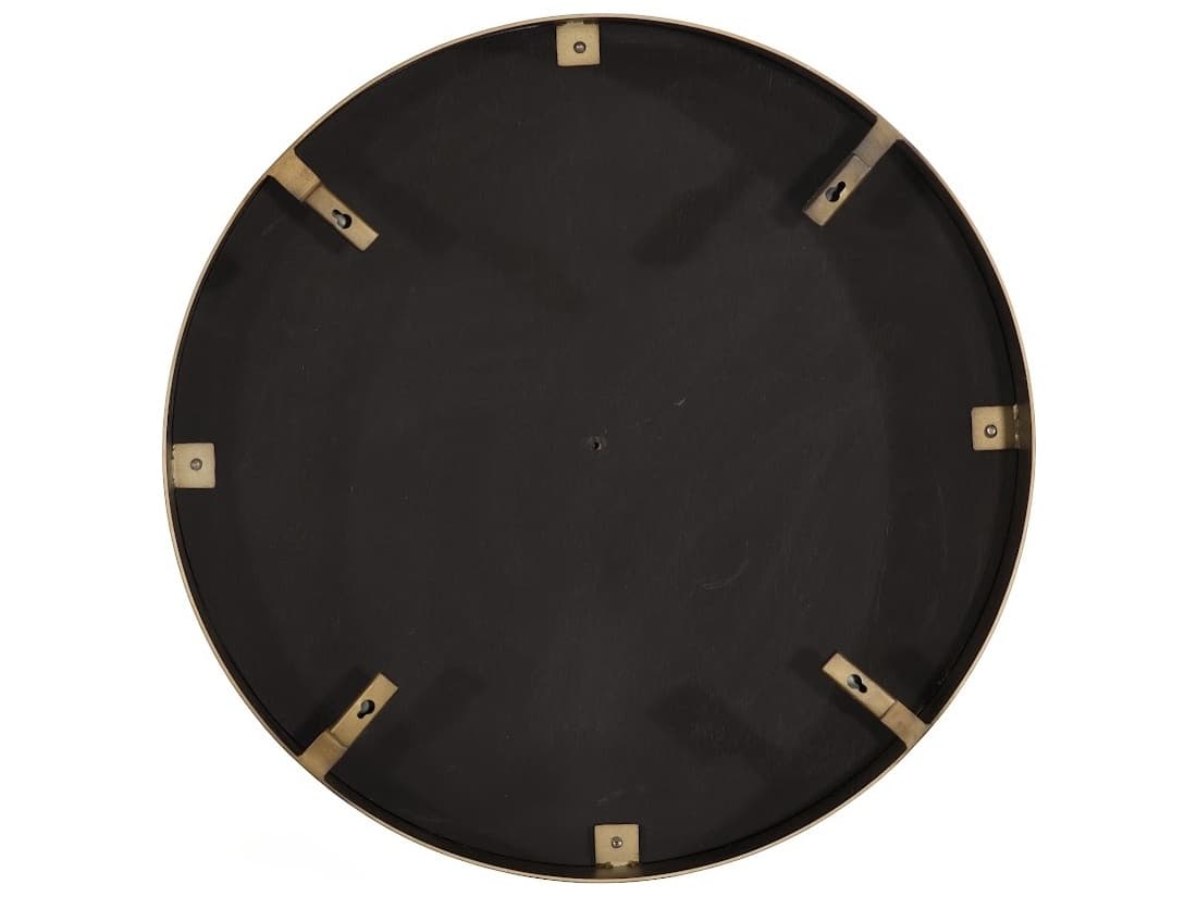 Phillips Collection Beige Black Brown Wall Mirror Round