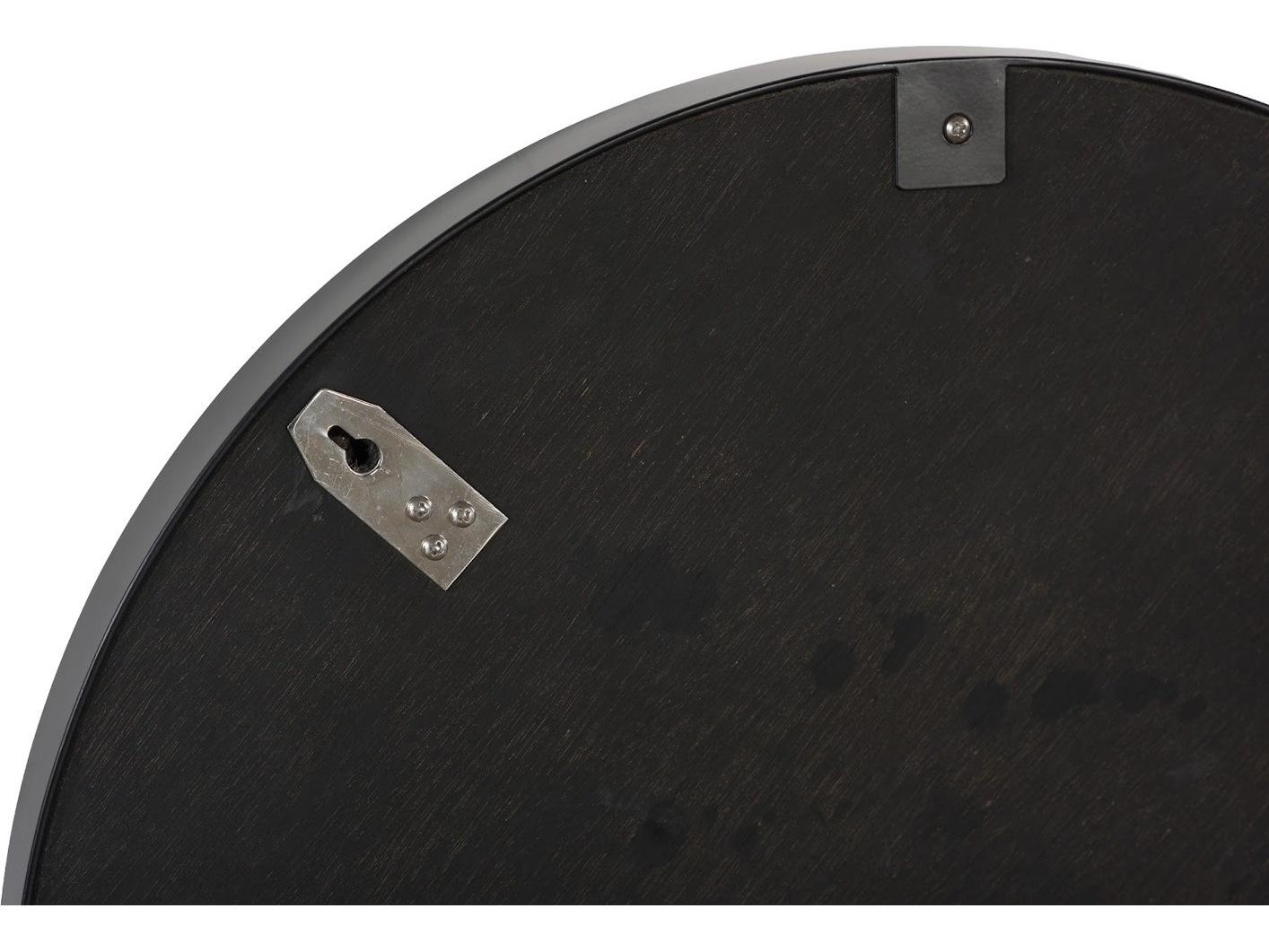 Phillips Collection Beige Black Brown Wall Mirror Round