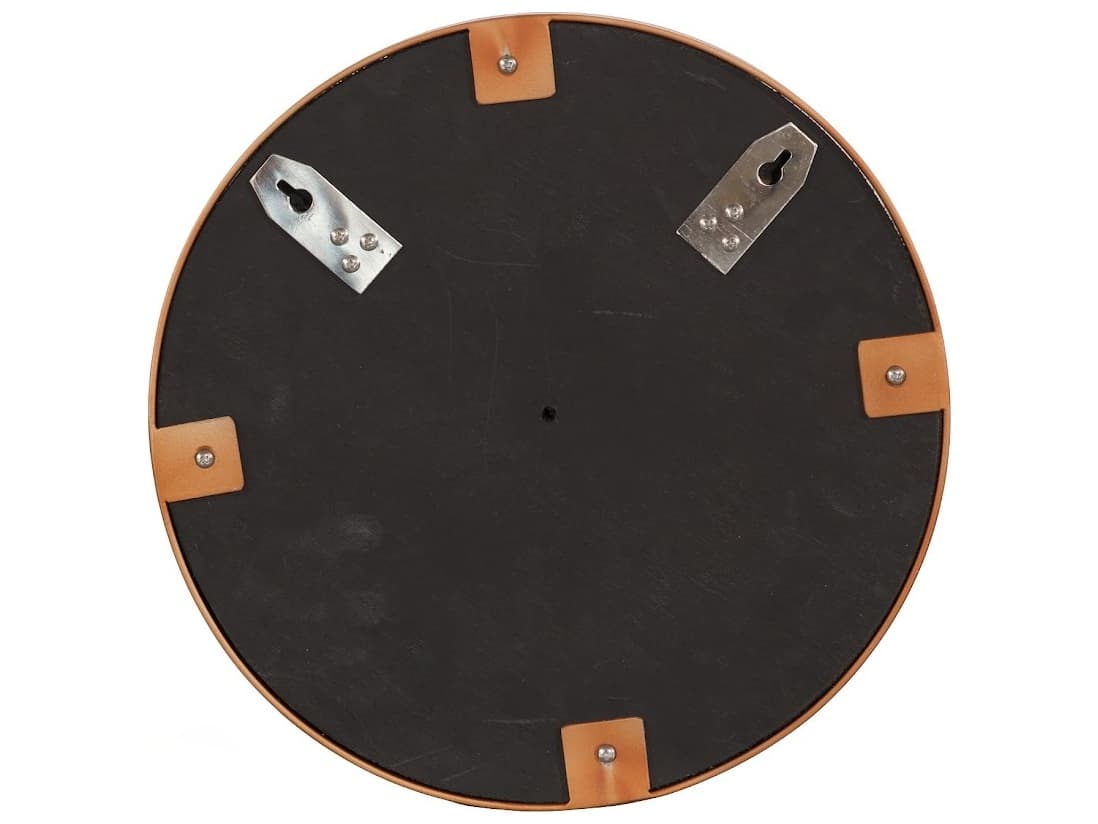 Phillips Collection Beige Black Brown Wall Mirror Round