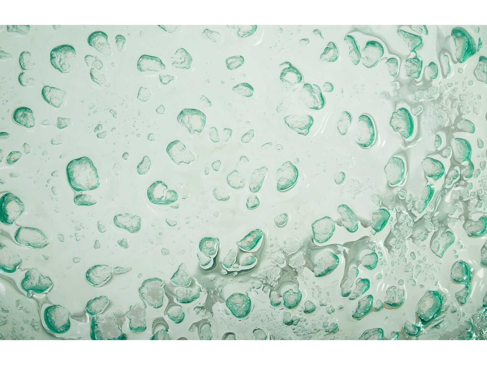 Phillips Collection Square Glass Turquoise Coffee Table