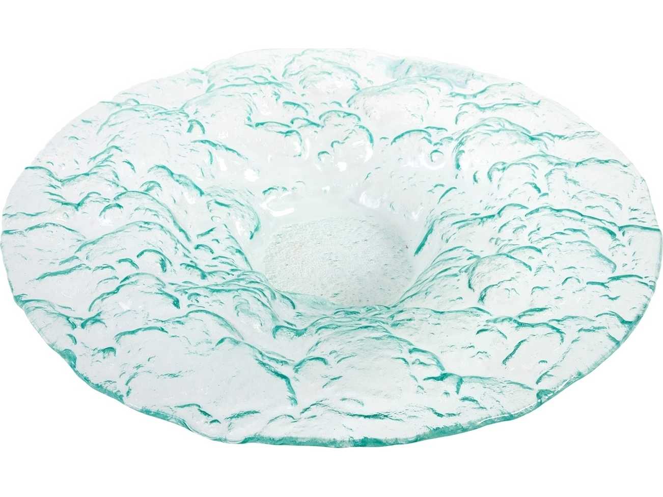 Phillips Collection Turquoise 19" Decorative Bubble Bowl