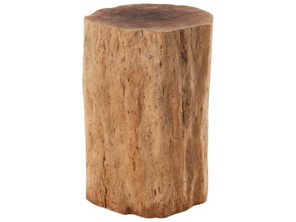 Phillips Collection Natural Brown Accent Stool