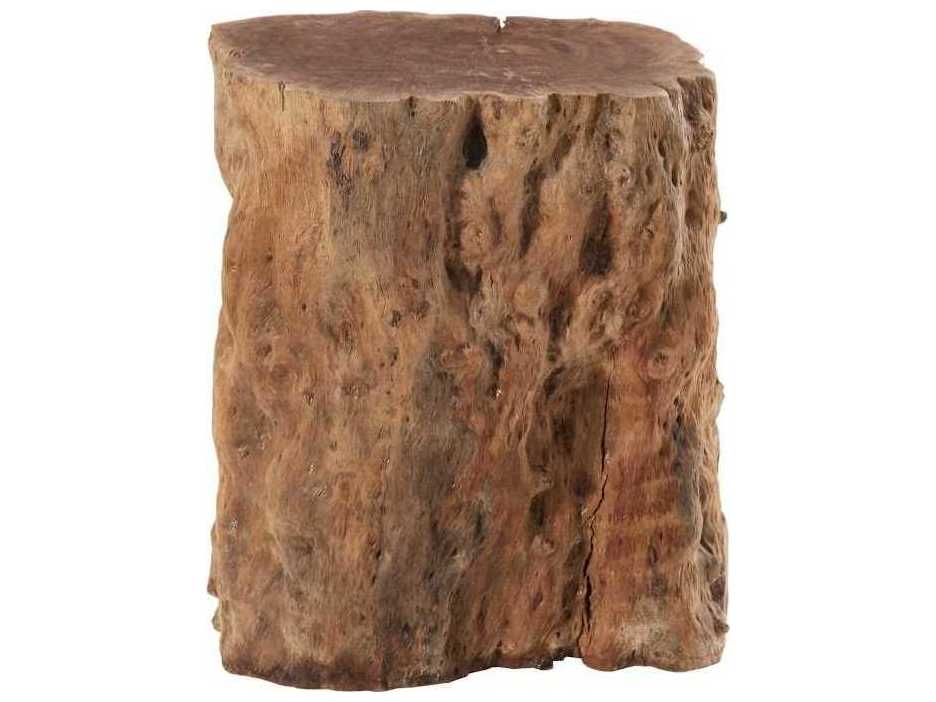 Phillips Collection Natural Brown Accent Stool