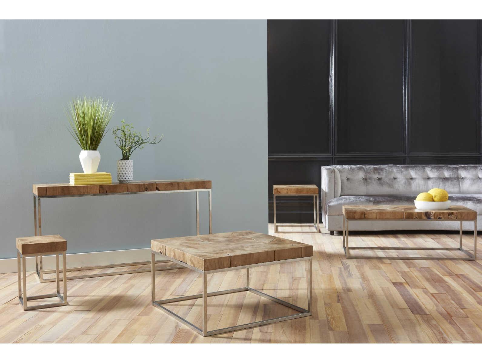 Phillips Collection Rectangular Wood Natural Brown Coffee Table