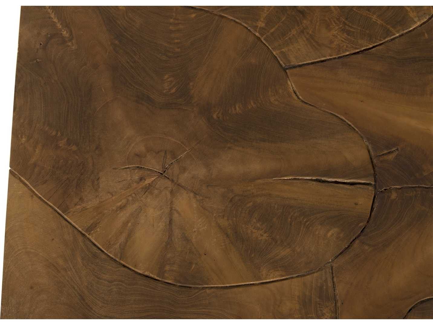 Phillips Collection Square Wood Natural Brown Coffee Table