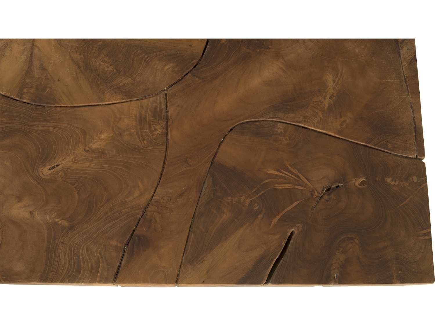 Phillips Collection Square Wood Natural Brown Coffee Table