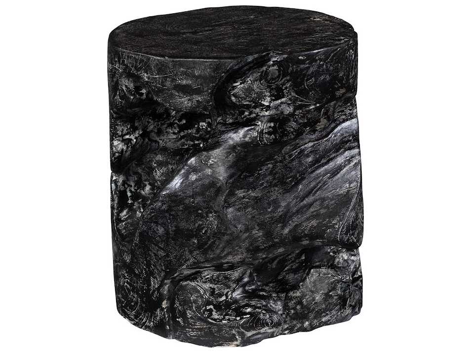 Phillips Collection Black Wash Accent Stool