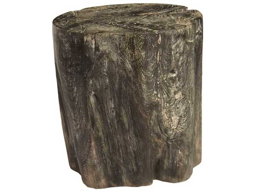 Phillips Collection Black Wash Accent Stool