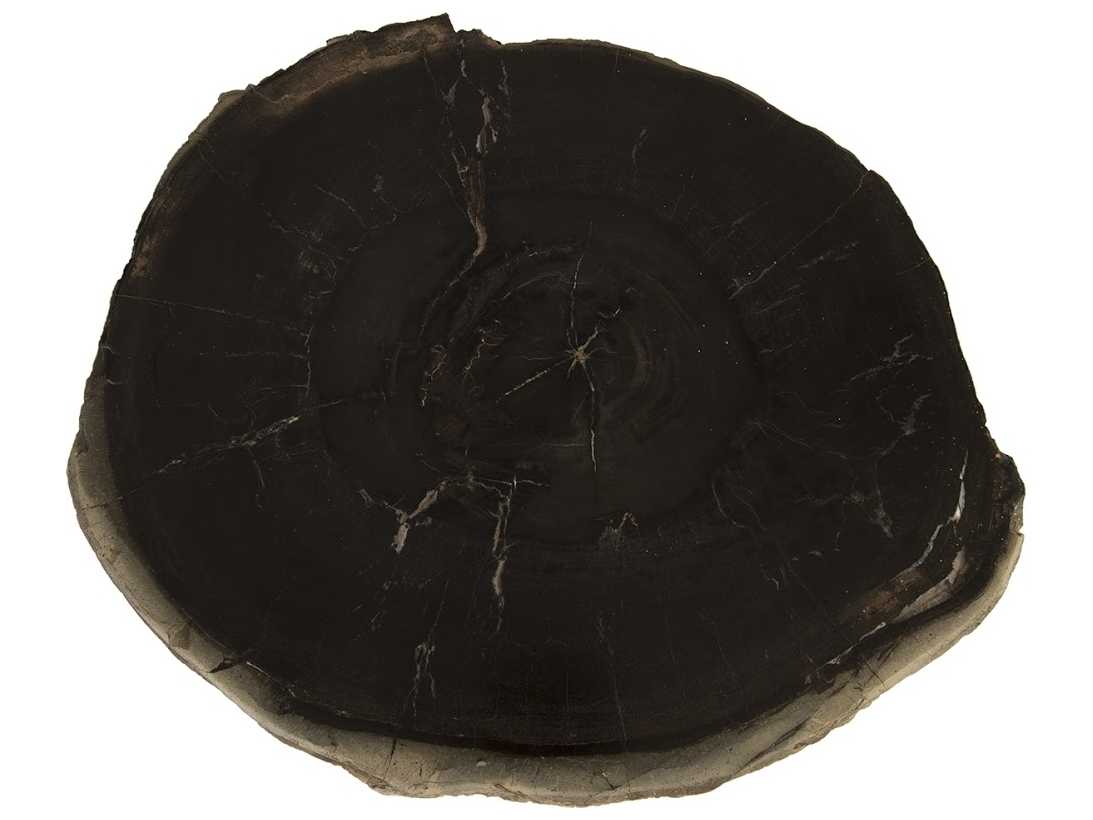 Phillips Collection Round Wood Black End Table