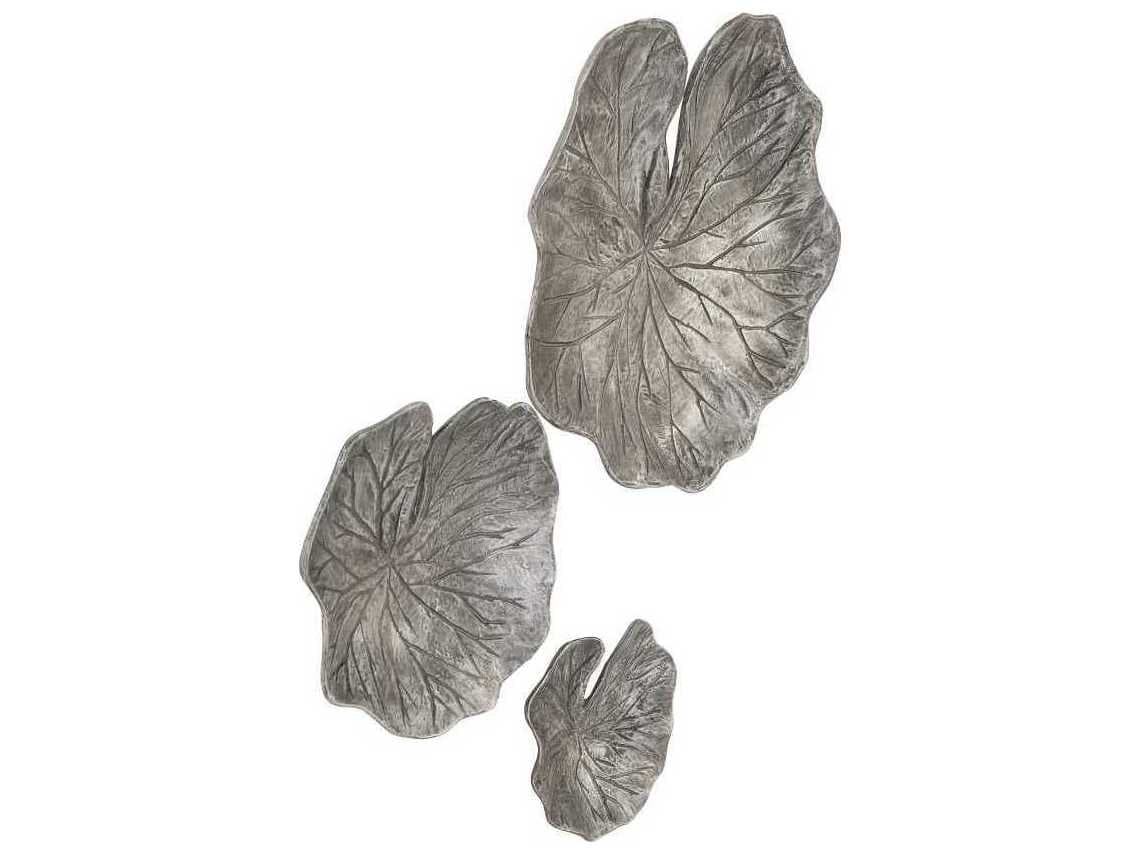 Phillips Collection Silver / Black Metal Wall Art Set of 3