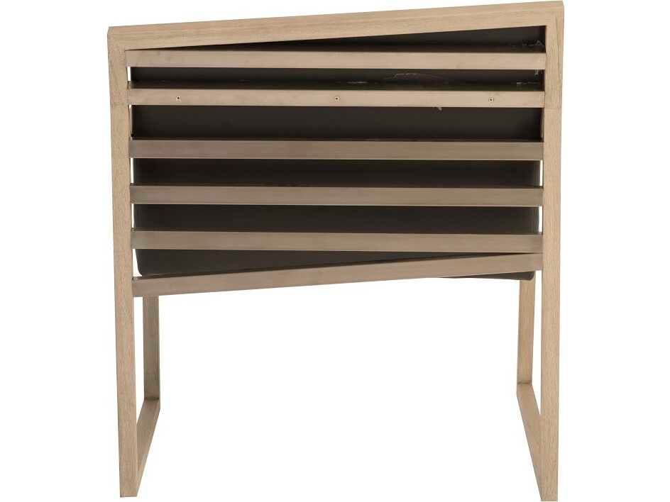 Phillips Collection Angela Harris Gray Leather Accent Chair