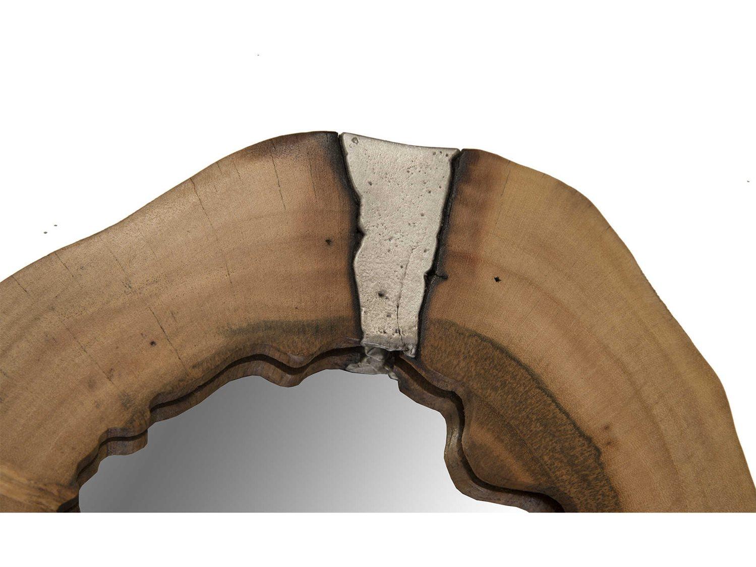 Phillips Collection Polished Aluminum Natural Wall Mirror Round