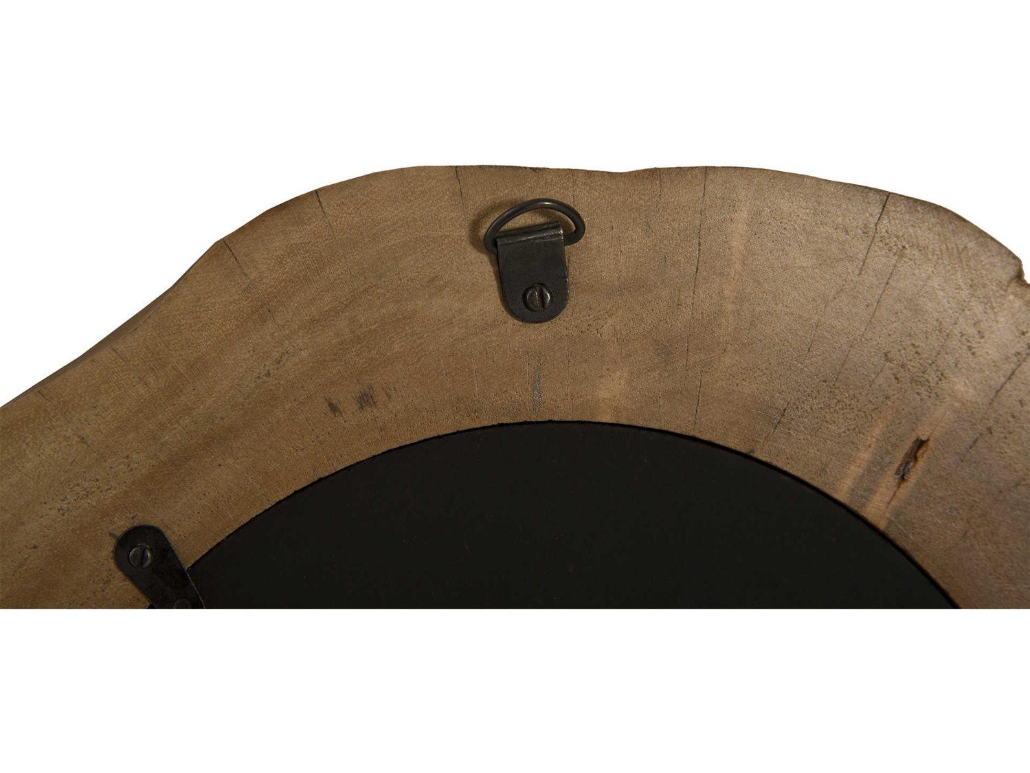 Phillips Collection Polished Aluminum Natural Wall Mirror Round