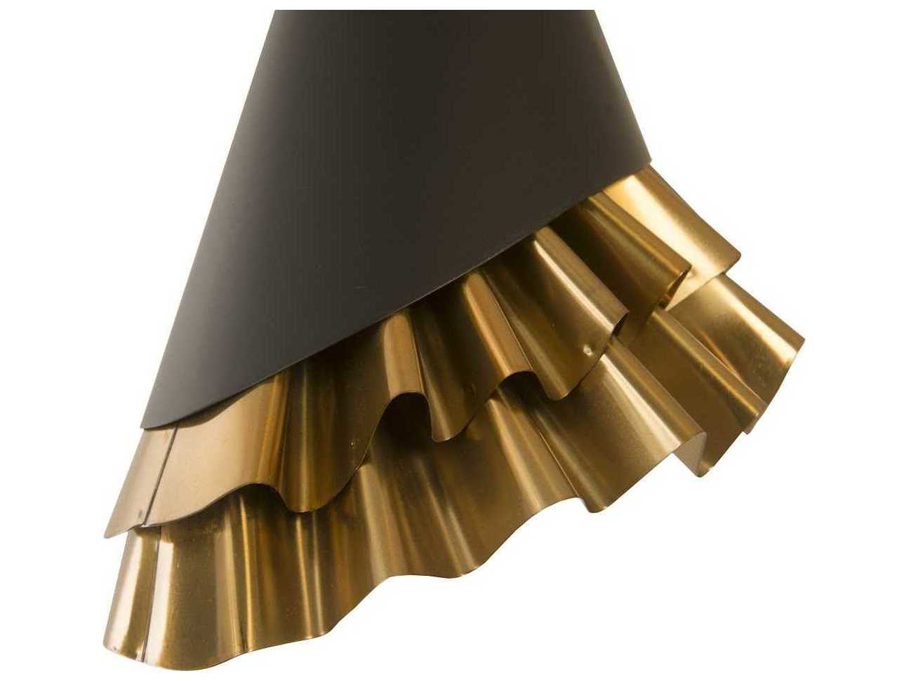 Phillips Collection Black brass Mini Pendant