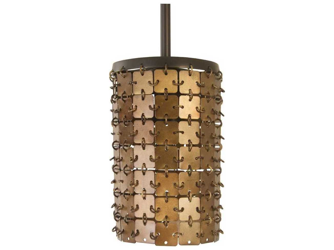 Phillips Collection Brass Cylinder Mini Pendant