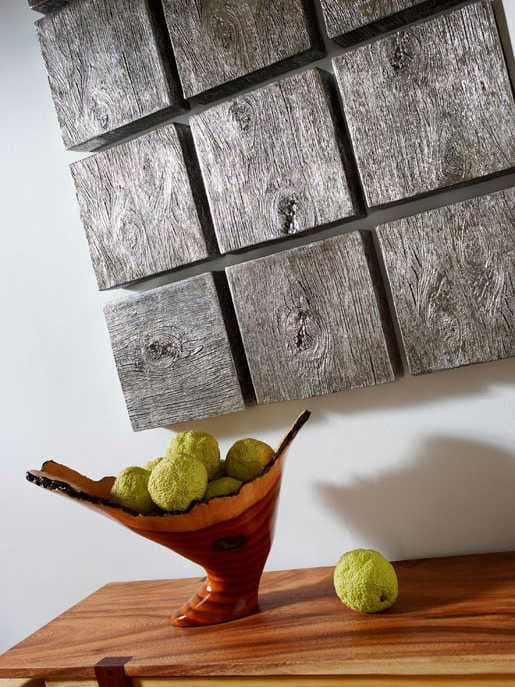 Phillips Collection Cast Naturals Faux Bois Decorative Burled Bowl