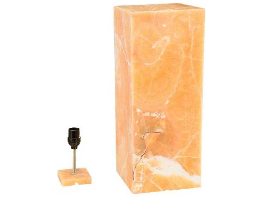 Phillips Collection Onyx Prism Orange LED Table Lamp