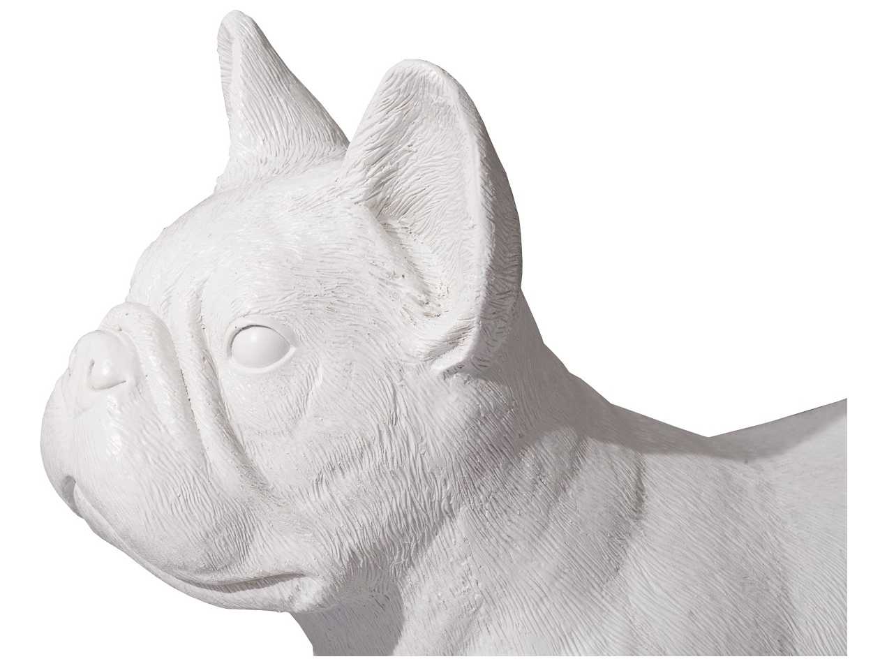 Phillips Collection Gel Coat White French Bulldog Sculpture