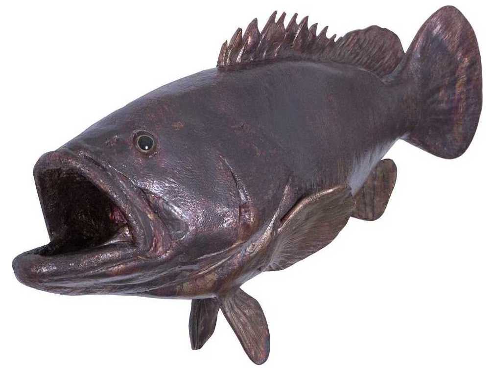 Phillips Collection Copper Patina Estuary Cod Fish 3D Wall Art