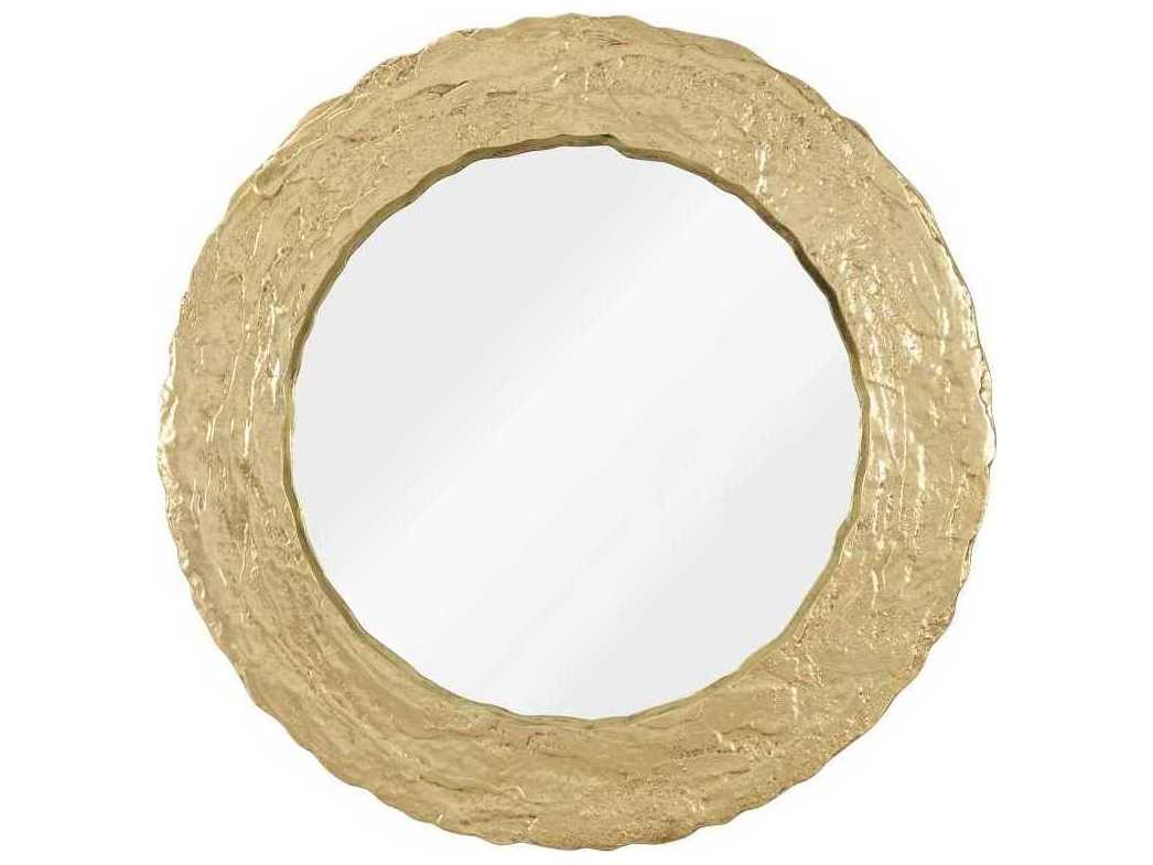 Phillips Collection Gold Leaf Round Wall Mirror
