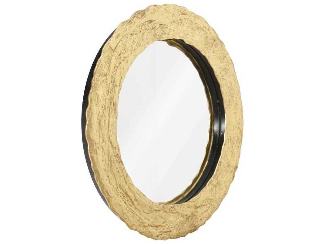 Phillips Collection Gold Leaf Round Wall Mirror