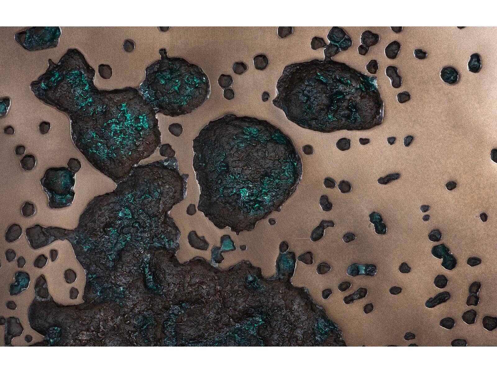 Phillips Collection Splotch Bronze Square 3D Wall Art