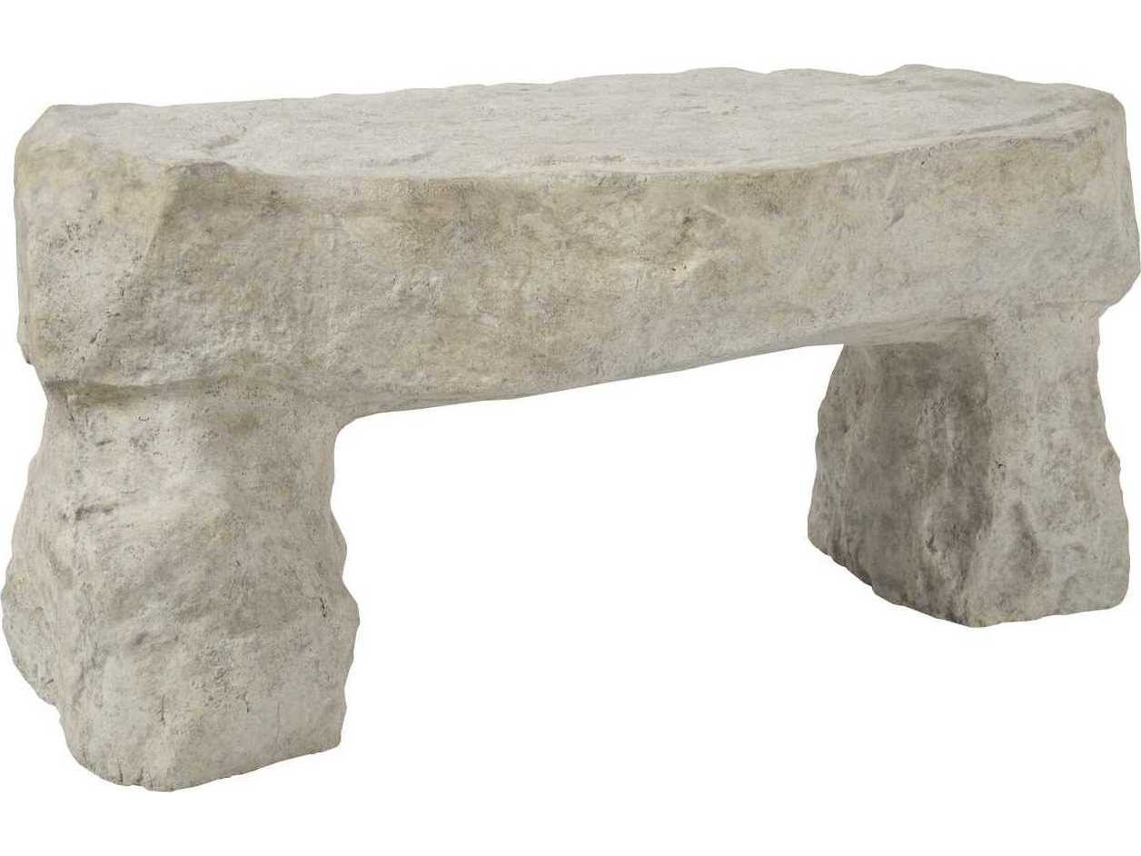Phillips Collection Roman Stone Gray Accent Bench