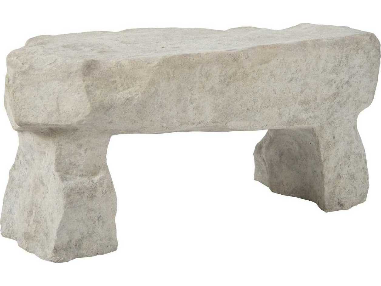 Phillips Collection Roman Stone Gray Accent Bench