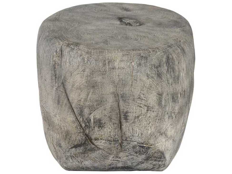 Phillips Collection Oval Faux Stone Grey Coffee Table