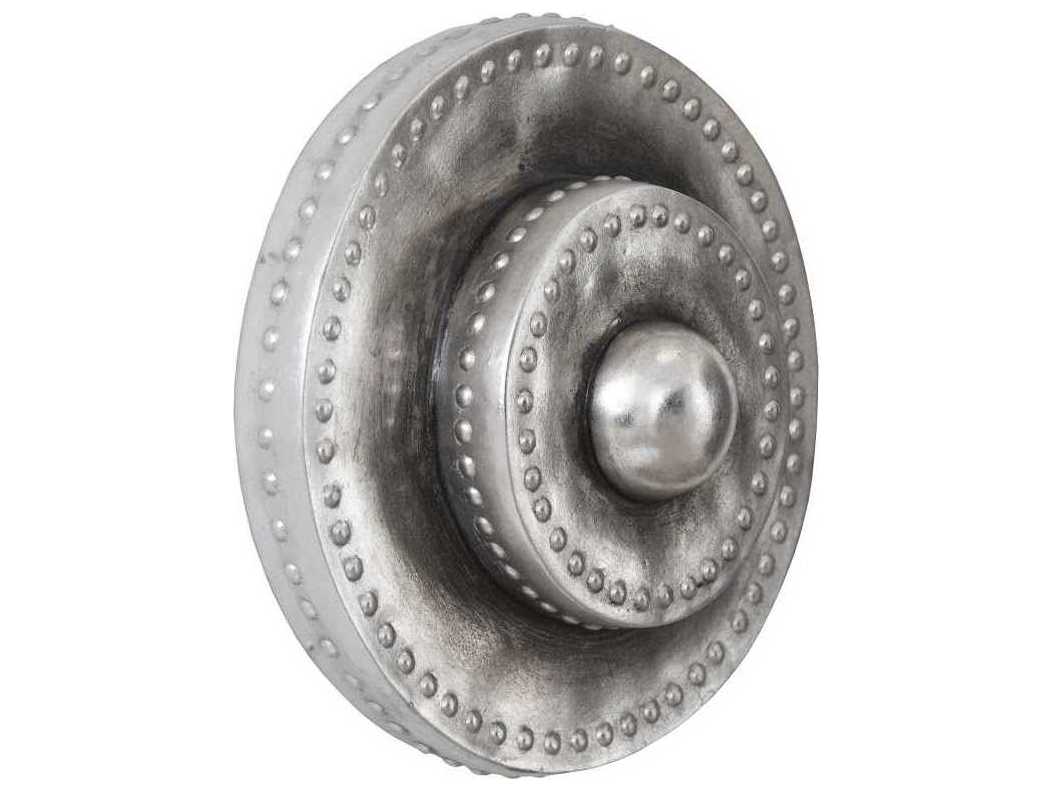 Phillips Collection Circles Silver Leaf with Antiquing 3D Wall Art