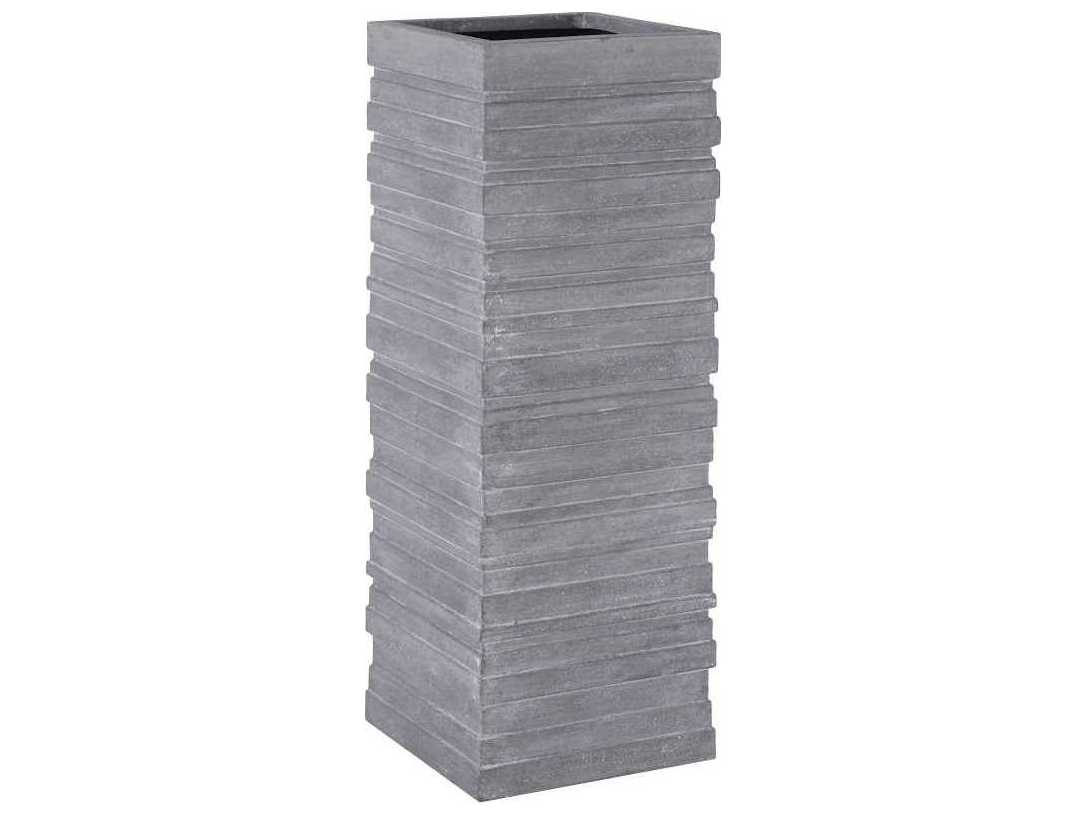 Phillips Collection June Square Gray 16" Plant Stand