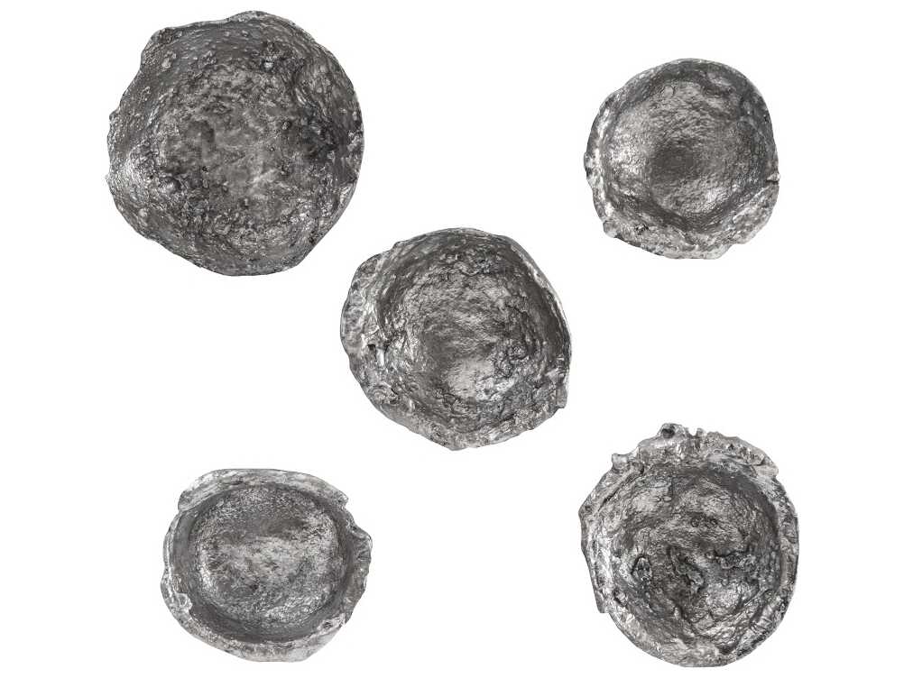 Phillips Collection Splash Wall Bowls Silver Leaf 3D Wall Art Set of 5