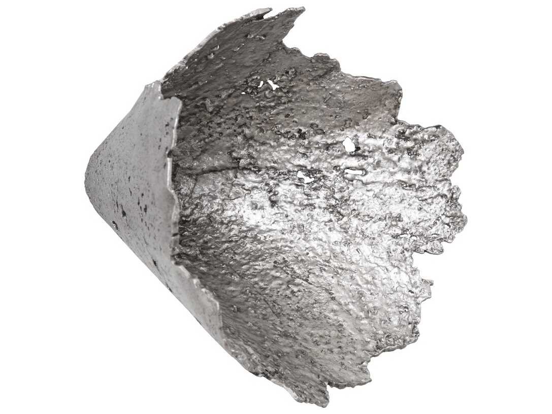 Phillips Collection Jagged Splash Bowl Silver Leaf 3D Wall Art