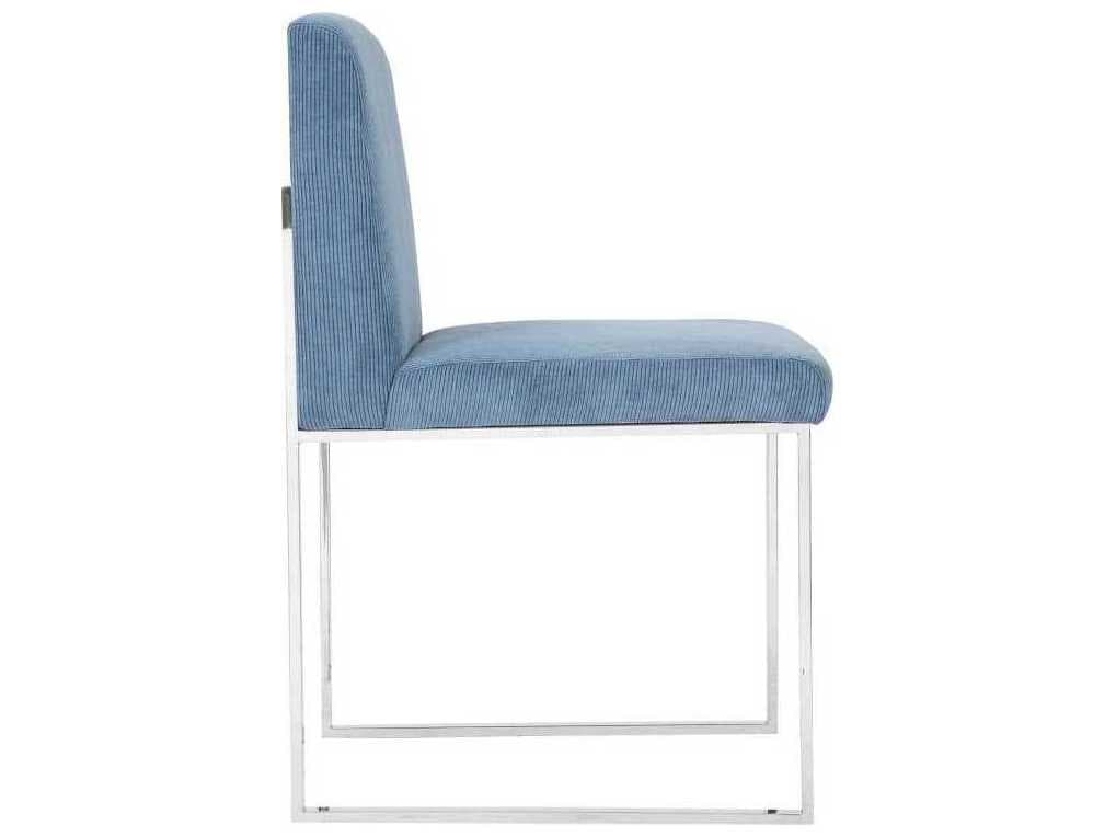 Phillips Collection Blue Upholstered Side Dining Chair