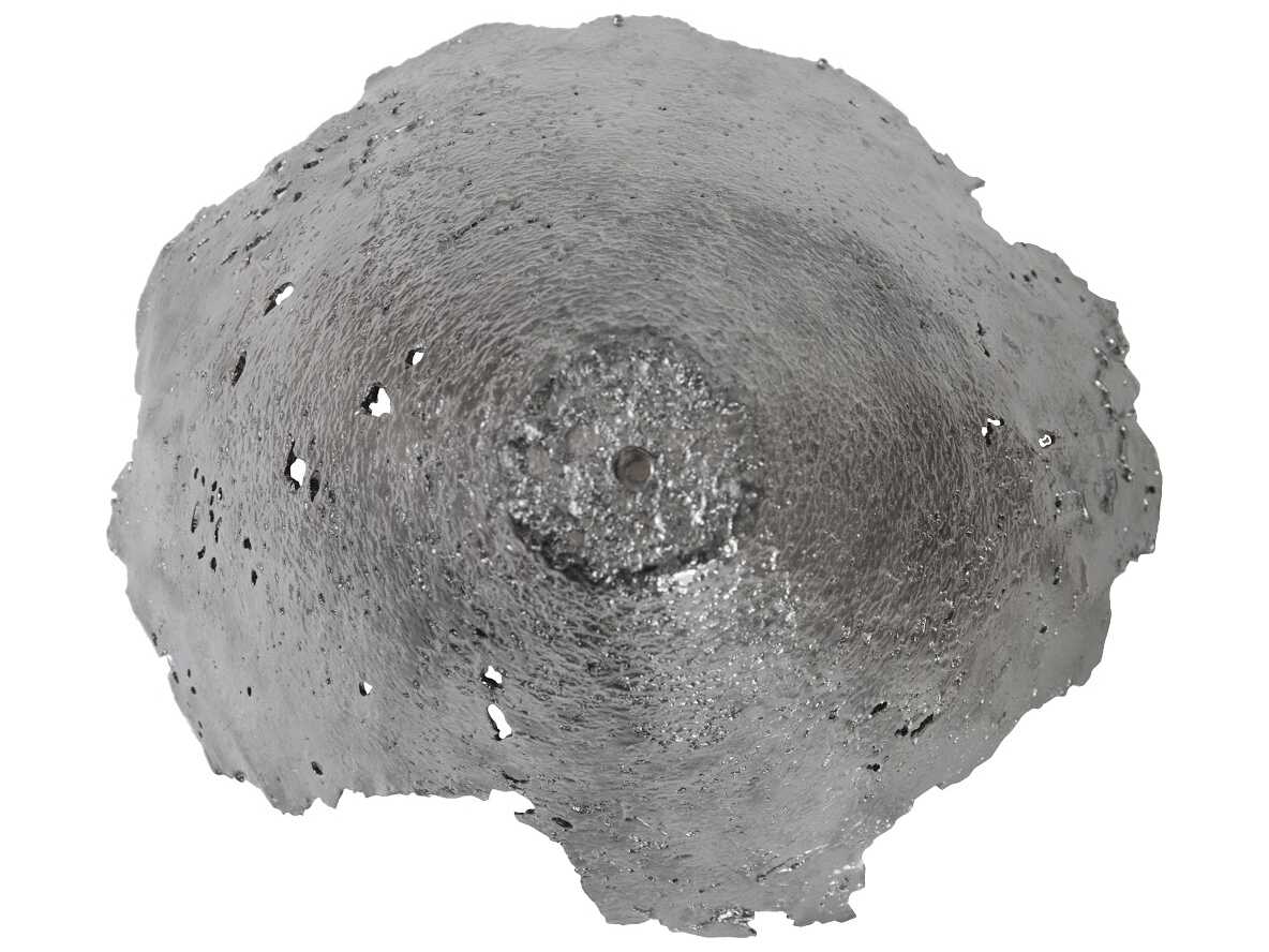 Phillips Collection Jagged Splash Bowl Liquid Silver 3D Wall Art