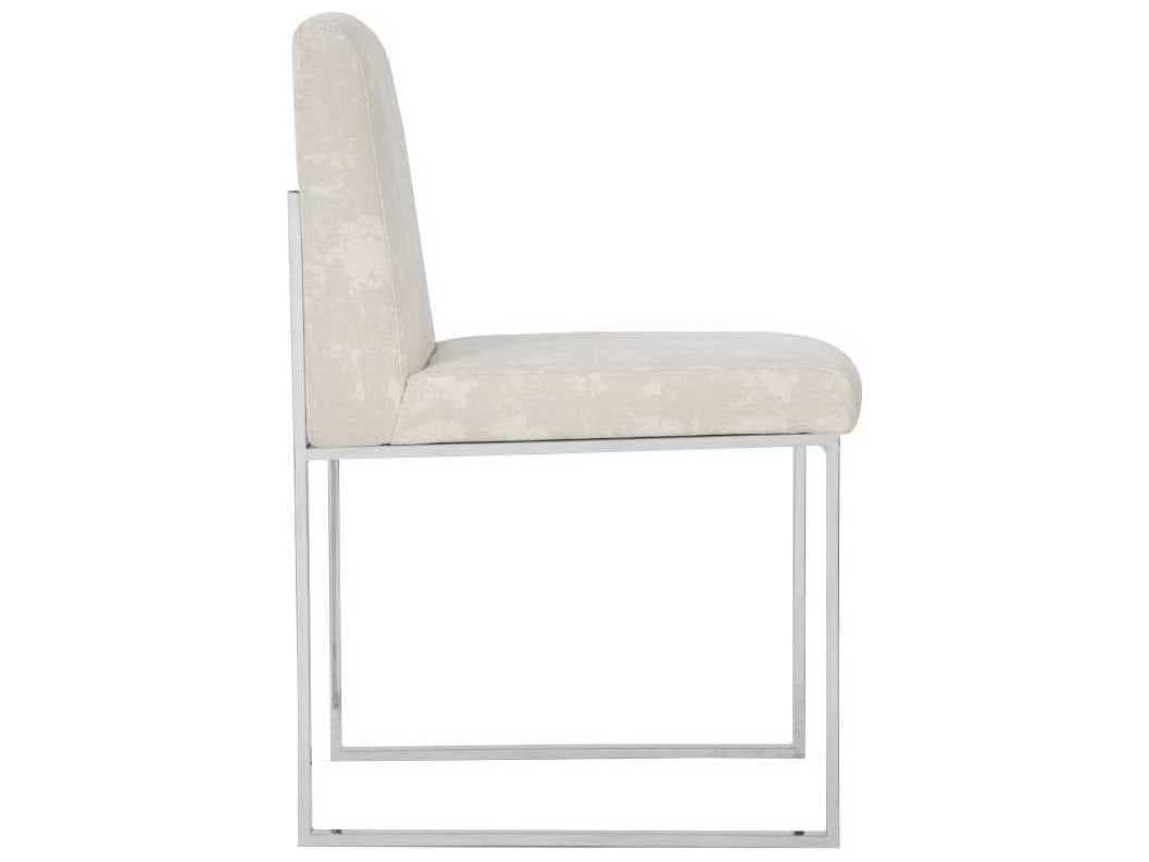 Phillips Collection Beige Upholstered Side Dining Chair