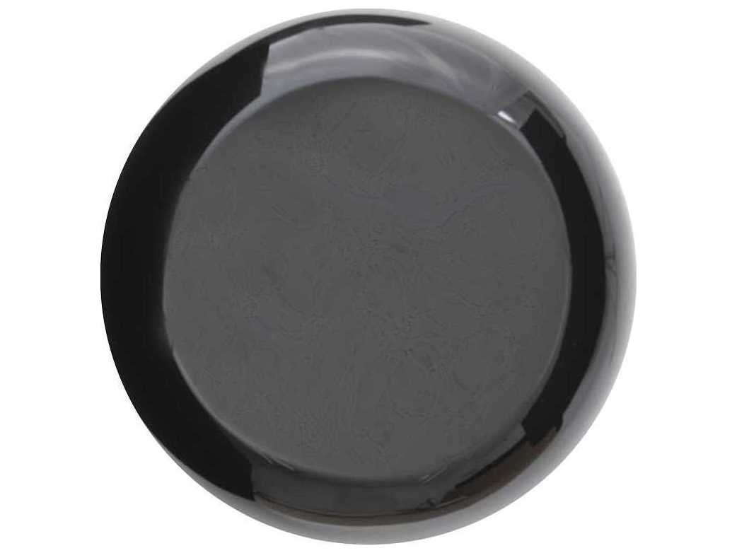 Phillips Collection Round Resin Gel Coat Black End Table