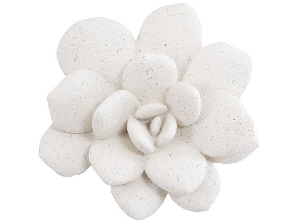 Phillips Collection Laui Succulent White Stone 3D Wall Art