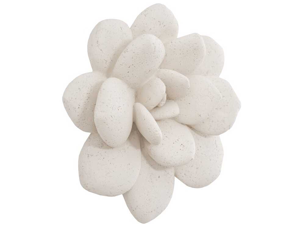 Phillips Collection Laui Succulent White Stone 3D Wall Art