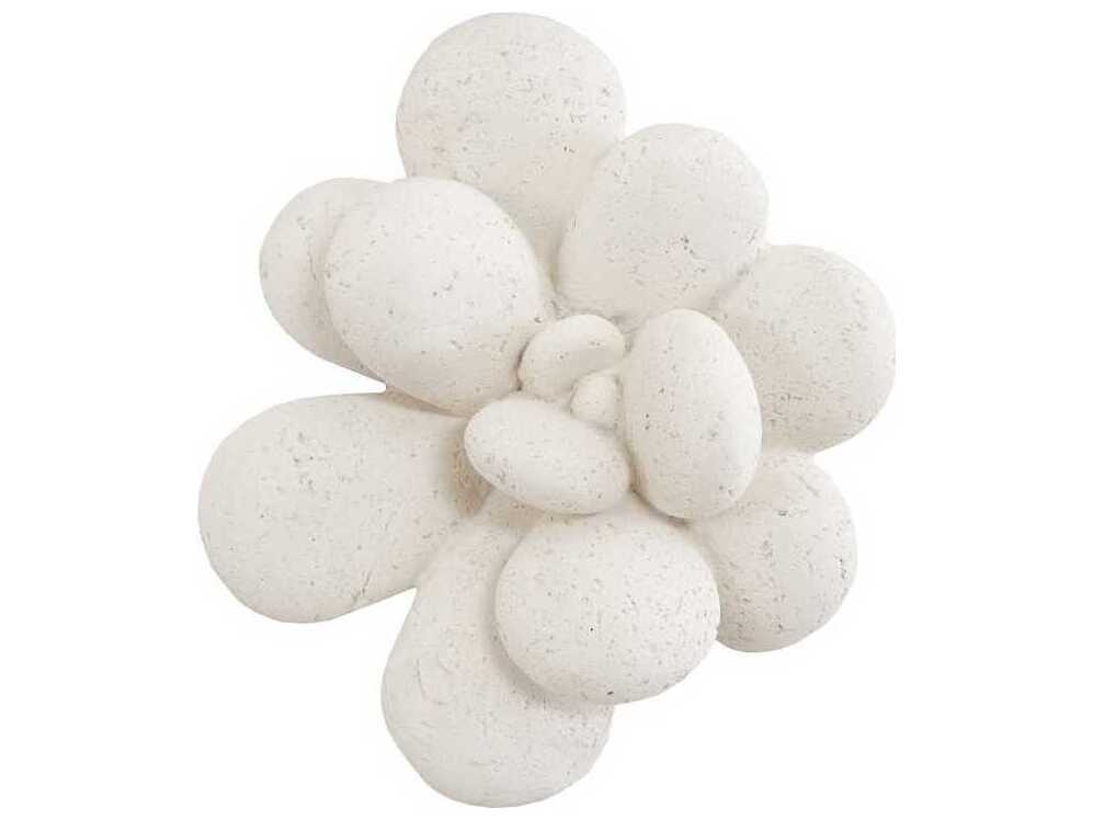 Phillips Collection Oviferum Succulent White Stone 3D Wall Art