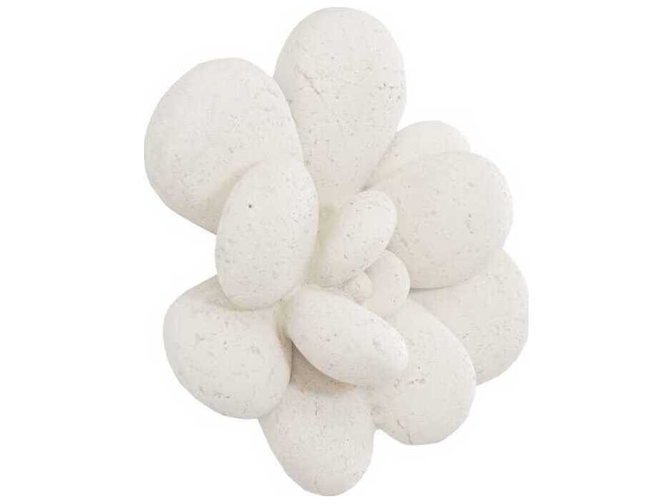 Phillips Collection Oviferum Succulent White Stone 3D Wall Art