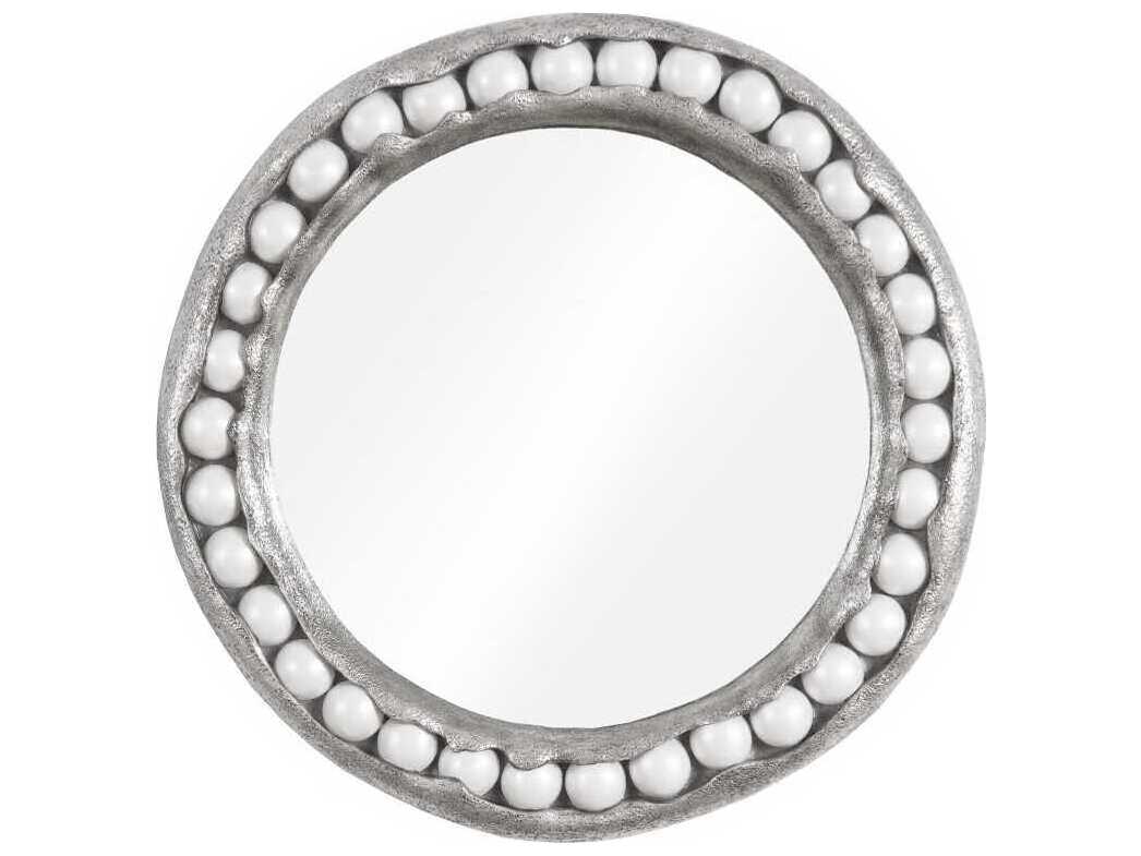 Phillips Collection Silver Leaf Round Wall Mirror