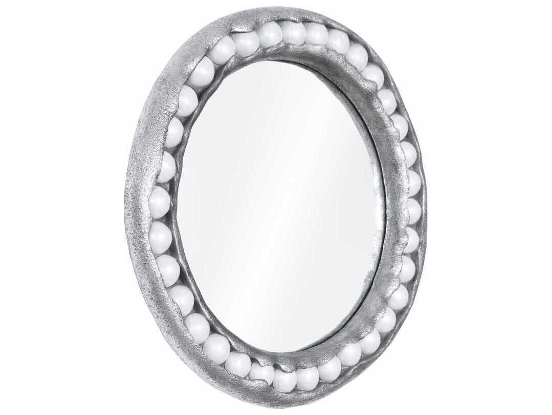 Phillips Collection Silver Leaf Round Wall Mirror
