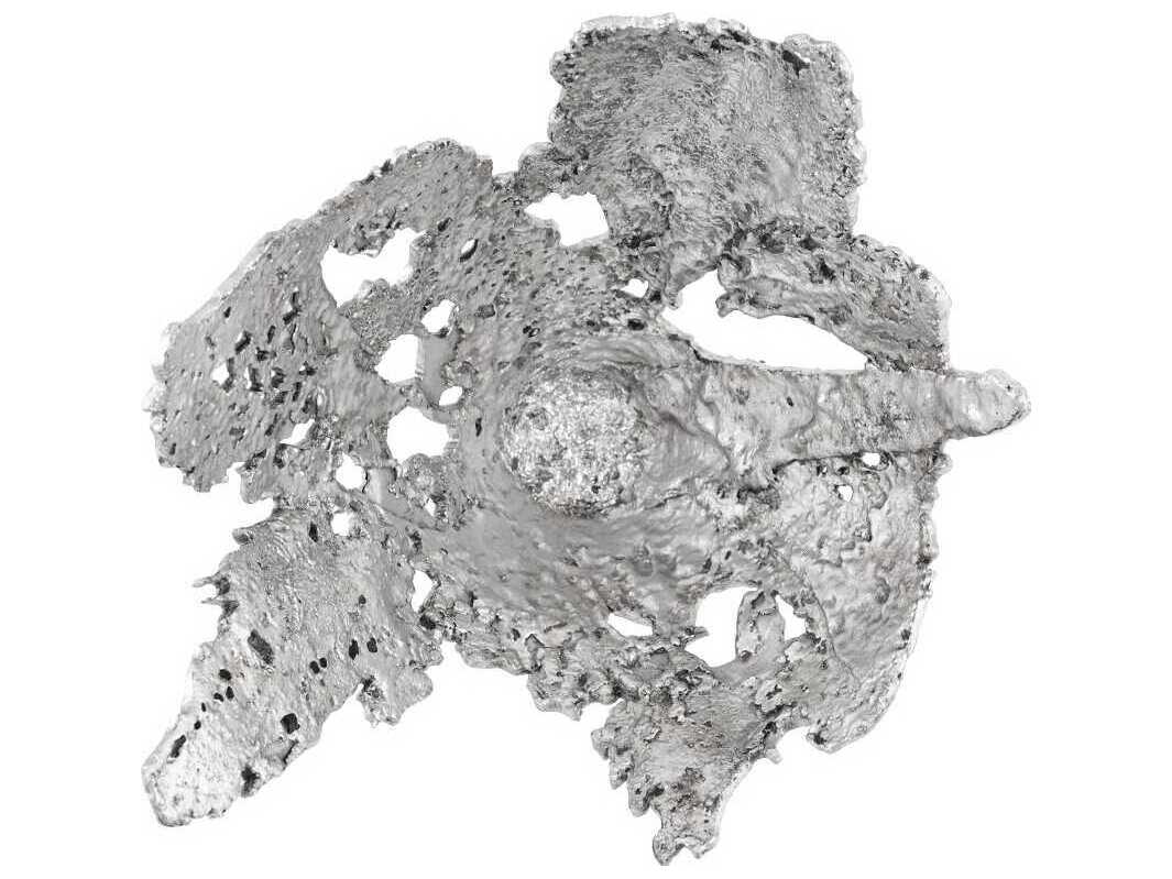 Phillips Collection Perforated Splash Bowl Silver Leaf 3D Wall Art