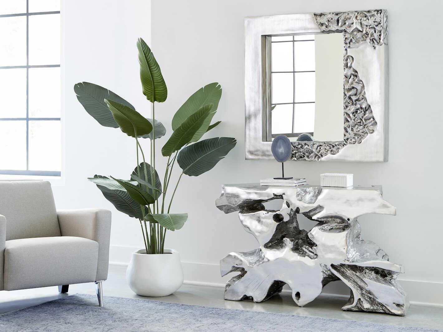 Phillips Collection Silver Leaf Square Wall Mirror