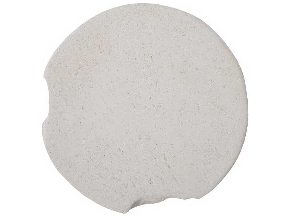 Phillips Collection White Stone Accent Stool