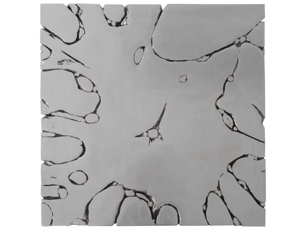 Phillips Collection Square Resin Silver Leaf Coffee Table