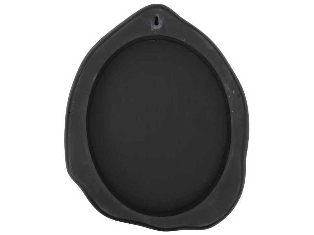 Phillips Collection Black / Silver Oval Wall Mirror