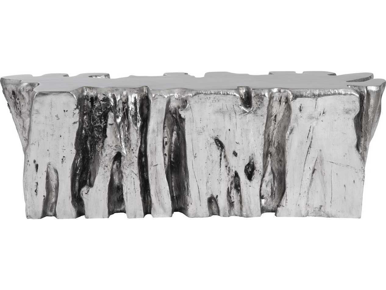 Phillips Collection Silver Leaf Accent Bench