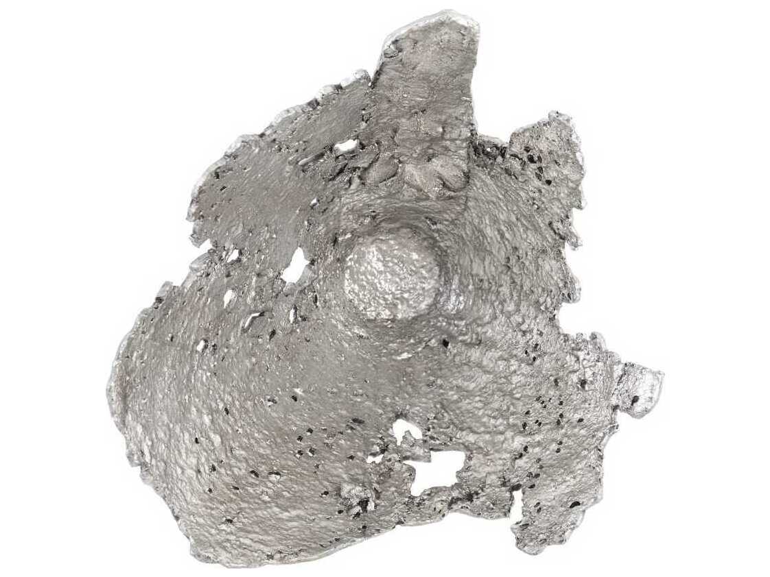 Phillips Collection Semi-Perforated Splash Bowl Silver Leaf 3D Wall Art